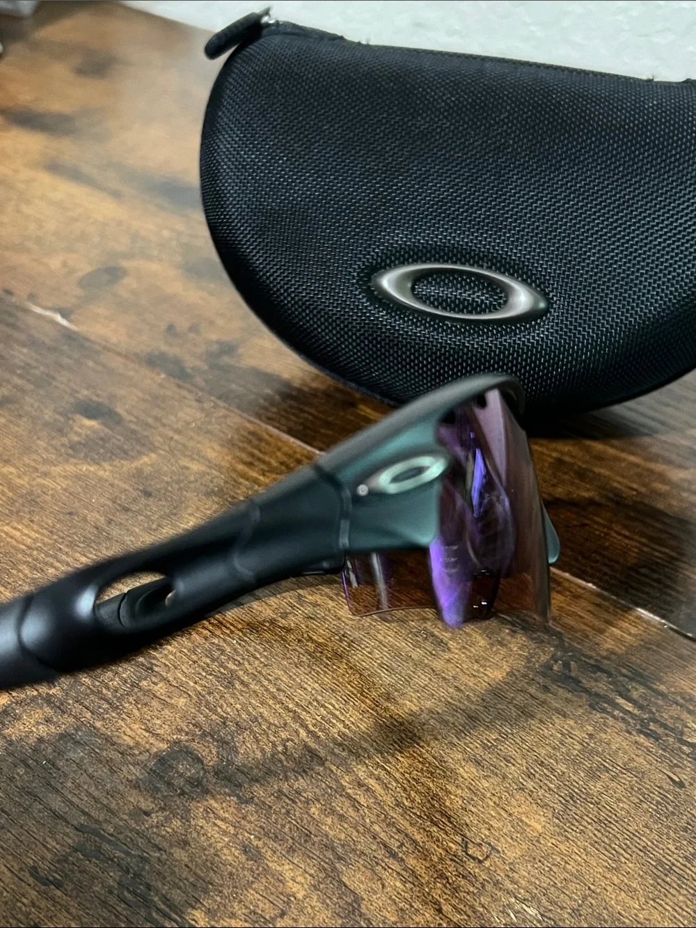 Oakley Radar Black Frame Sunglasses with Brown Lenses
